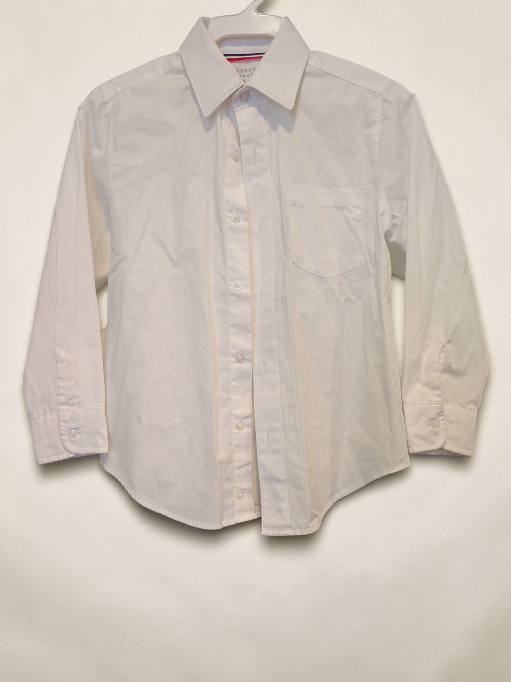 French Toast White Boys' Long-Sleeve Button-Down Shirt